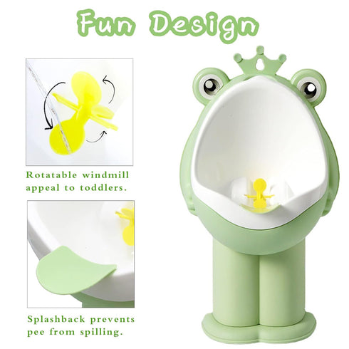Xeehwb Frog Pee Training,Potty Training Urinal for Boys Kids Toddler Standing Urinal Wall-Mounted Toilet with Funny