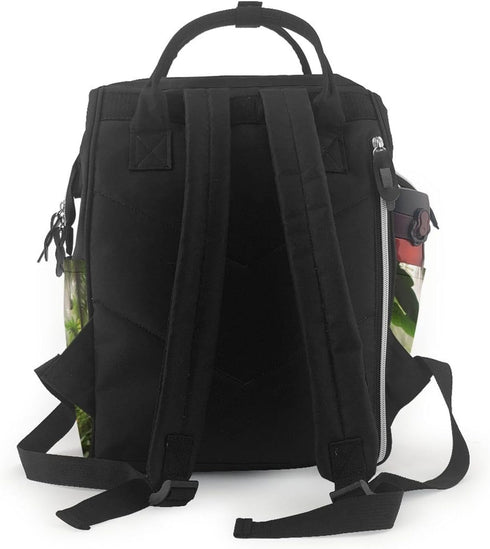 DWVTSLH Backpack Mummy Backpack Tropical Rainforest Jungle Scene Diaper Bag Multifunction Nappy Bags Waterproof Large