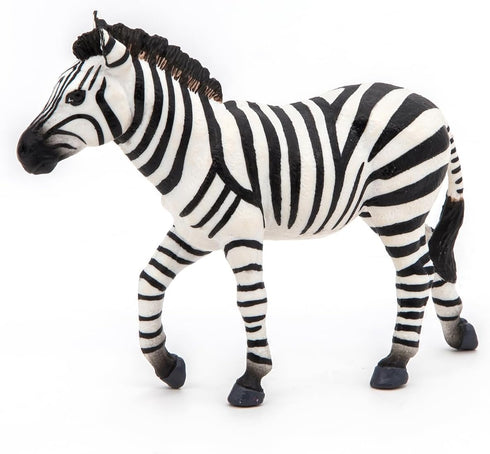 Papo Hand-Painted Male Zebra Figurine - Wild Animal Kingdom Collectible for Children, Suitable for Ages 3+