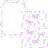 CZXW 52" 28" Purple Bows Crib Sheets Fitted x Natural Cotton Soft & Breathable for Baby Crib Mattress