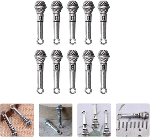 Toyvian Dollhouse Decor Musical Doll, 1:12 Scale Miniature Microphone Musical Instruments Dollhouse Accessories