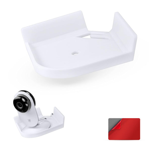 Universal Tilted Small Corner Wall Shelf, Floating, Stick On, No Screws for