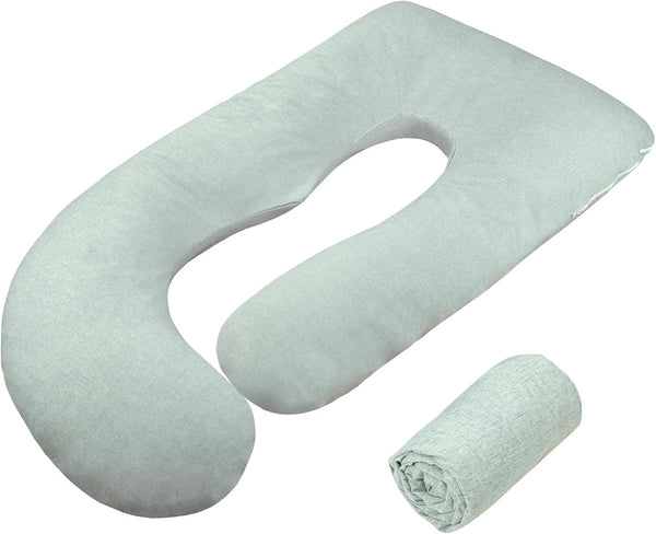 TANOFAR Pregnancy Pillow Cover J Shaped(ONLY Pillowcase), Super Soft Pillowcase Replacement Cover