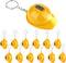 Bonuci Construction Party Favors Mini Flashlight Keychain, Miniature Construction Helmet Flashlight for Man Birthday
