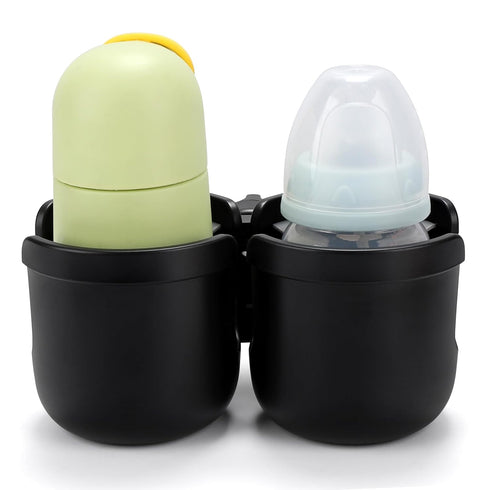 Accmor Stroller Cup Holder with Double Cup Holder, Bike Cup Holder, Universal Cup Holder for Uppababy Nuna Doona Strollers, 2-in-1 Cup Phone Holder for Stroller, Bike, Wheelchair, Walker, Scooter