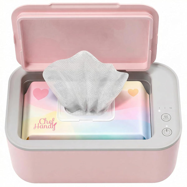 Chefhandy Baby Wipe Warmer, 3-Level Temperature Control, Quiet & Even Heating, Large