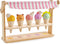 Tender Leaf Toys - Scoops and Smiles, Ice Cream Toy Shop with 5 Solid Wood Pretend Play Set for Kids, Age 3+