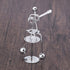 Veemoon Perpetual Motion Desktop Ornament, Small Physics Decor, Mini Iron Art for Home Office Decoration