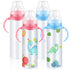 TrelaCo 4 Pcs Sublimation Baby Bottle, 8 oz Sippy Cups with Handle, Sublimation Blank Kids Stainless Steel Tumblers