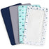 4-Pack, 52'' 28'' Crib Sheets for Boys or Girls Fitted Crib Sheet x for Standard Crib & Toddler Mattress, Soft