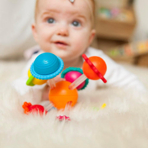 6 Fat Brain Toys Wimzle, Sensory, Fidget Toys for Toddlers, Babies Months+