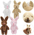 YGbridge 12 3.2 Inch (3.2 Inch) Mini Plush Bunny, Pcs Tiny Stuffed Animals, Easter Bunny Doll, Soft Rabbit for Easter
