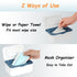 Wipes Dispenser, Wipe Holder for Baby & Adult, Seposeve Refillable Wipe Container, Keeps Wipes Fresh, One-Handed