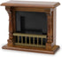 1/12 Dollhou Fireplace Scale Miniature Wooden Furniture European Style Fireplace with Surround Mini House Christmas