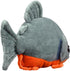 FRANKIEZHOU Simulation Piranha Plush, Realistic Fish Stuffed Animal, Soft Toy for Kids, 8.5 Inches