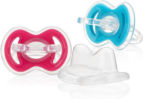 Nuby 2-Pack Gum-EEZ Pacifier Teethers, Colors May Vary