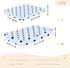 CZXW 52" 28" Blue Polka Dots Crib Sheets Fitted x Natural Cotton Soft & Breathable for Baby Crib Mattress