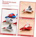 TOYANDONA Aircraft Eraser Toy, 36 Pcs Eraser Prizes for Mini Puzzles, Cartoon Helicopter Erasers