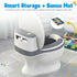 Yellow Ladybug * Toddler Potty Training Toilet with Diatomaceous Earth Mat Realistic Toilet for Toddlers with Lid