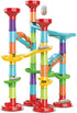 Marble Run Set | Building Blocks and Glass Marbles for Kids Ages 4-8, STEM Educational Race Game