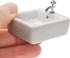 Wentoenapp 1:12 Dollhouse Wash Basin Wide Application Exquisite Scale Doll House Furniture Sink for Entertainment