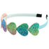 XIMA Glitter Heart Girls Headbands, Rainbow Star Hair Accessories, Pack of 8