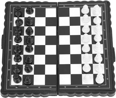 Mini Travel Chess Sets for Kids, Magnetic Chess, Portable Plastic Folding Chessboard for Family Activities