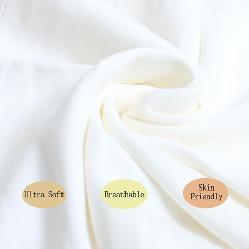6-Pack Set 5 37.5 37.5 Inch Organic Cotton Baby Bath - Embroidered Hooded Towel & Soft Washcloths, Ultra Soft Newborn