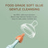 Electric Baby Bottle Brush Cleaning Set with 2 Speeds, Rotating Silicone Bristles, Bottle & Pacifier Brush (Blue)