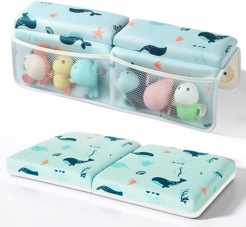 Baby Bath Kneeler and Elbow Rest Pad Set,1.5" Thick Baby Bath Kneeler