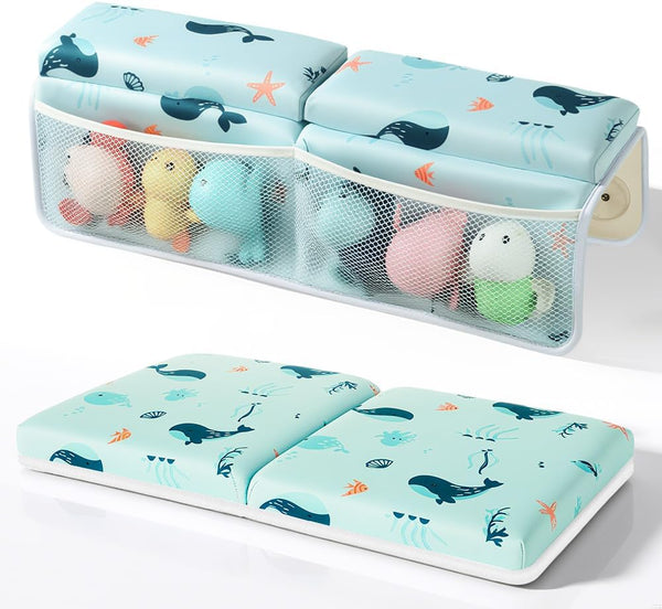 Baby Bath Kneeler and Elbow Rest Pad Set,1.5" Thick Baby Bath Kneeler