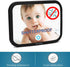 Baby Car Mirror - Most Stable Backseat Mirror with Premium Matte Finish, Secure and Shatterproof, Black