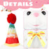 12" Singing Happy Birthday Teddy Bear Stuffed Animals,Singing The HAPPY BIRTHDAY Song Plush Toy Musical Interactive