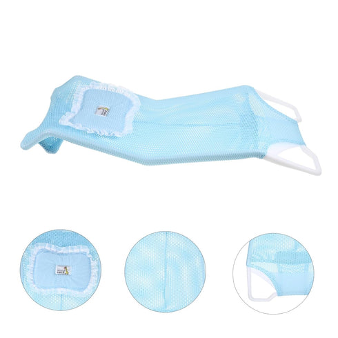 VANZACK Bath Support Rack Newborn Bathing Tub Accessory Non-Slip Mesh Pad for Safe and Comfortable Bath Stylish Blue