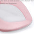 PandaEar Baby Bath Pad for Infant Newborn, Soft Flower Petals for Sink Bathtub Essentials (Pink)