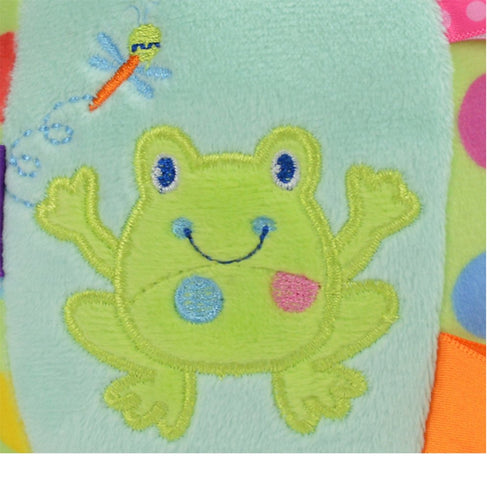 Inchant Baby Balls Soft Plush Rattle Comforter Toy for Kids, Infant Early Educational Plush Tag Baby Ball