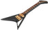 Pssopp Wooden Miniature Electric Guitar, Mini Black Dollhouse Guitar Model with Stand and Case