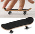 Mini Finger Skateboards, Wooden Toy Professional Finger Skate Set for Children (Black)