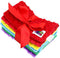 Snuggle Stuffs Baby 5 Pack Minky Dot Burp Cloths - Rainbow