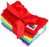 Snuggle Stuffs Baby 5 Pack Minky Dot Burp Cloths - Rainbow