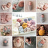 Magik Props(59 19.7'',Pink) Cotton Newborn Baby Swaddle Blanket Muslin Receiving Blanket Photo Wrap x