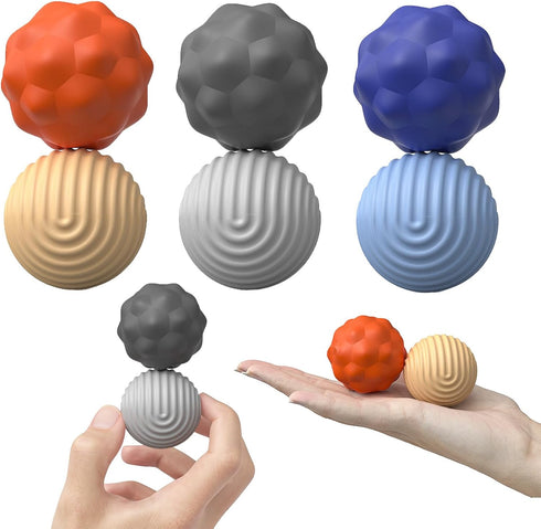 Generic 6 Pack 15 16 17 18 Fidget Toys Adults, Large Silicone Magnetic Fidget Balls - Stress Relief Sensory Toys, Fun