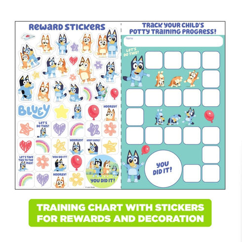 Bluey Potty Training Floor Trainer with Sound Effects