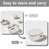 kindsgut 3-in-1 Setup Portable Potty Trainer for Travel & Home, Convertible Potty Training Seat with Step Stool