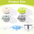 Ferrochef 4 13 oz 3 1 Pcs Stainless Steel Snack Cups Spill Proof, in Baby Snack Containers Removable Silicone Food