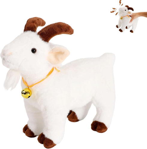 Freetoes Screaming Goat Toy,Goat Stuffed Animal Plush Desk Toy,Makes Fun Screaming Goats Sounds,Funny