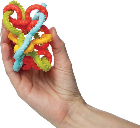 Manhattan Toy Textured Silicone Baby Teether Toy - Squiggle Loops by