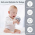 MCGMITT Baby Rattle Teething Toy, Easy Grasp Silicone Infant Ball, BPA Free Non-Toxic Soft Baby Sensory Ball Bath Toy