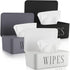 Singhoow 3 Pack Baby Wipes Dispenser Holder Wipe Container for Bathroom with Lid