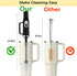 5-in-1 Long Handle Electric Water Bottle Brush, Straw Cleaner Brushes with Removable Brush Head, Water Bottle Brush